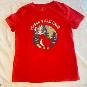 Sonoma Season's Greetings Red Shirt